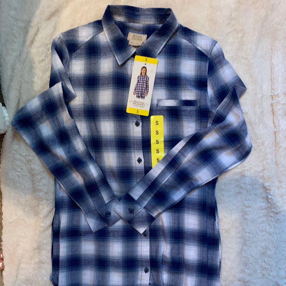 Boston Traders blue flannel